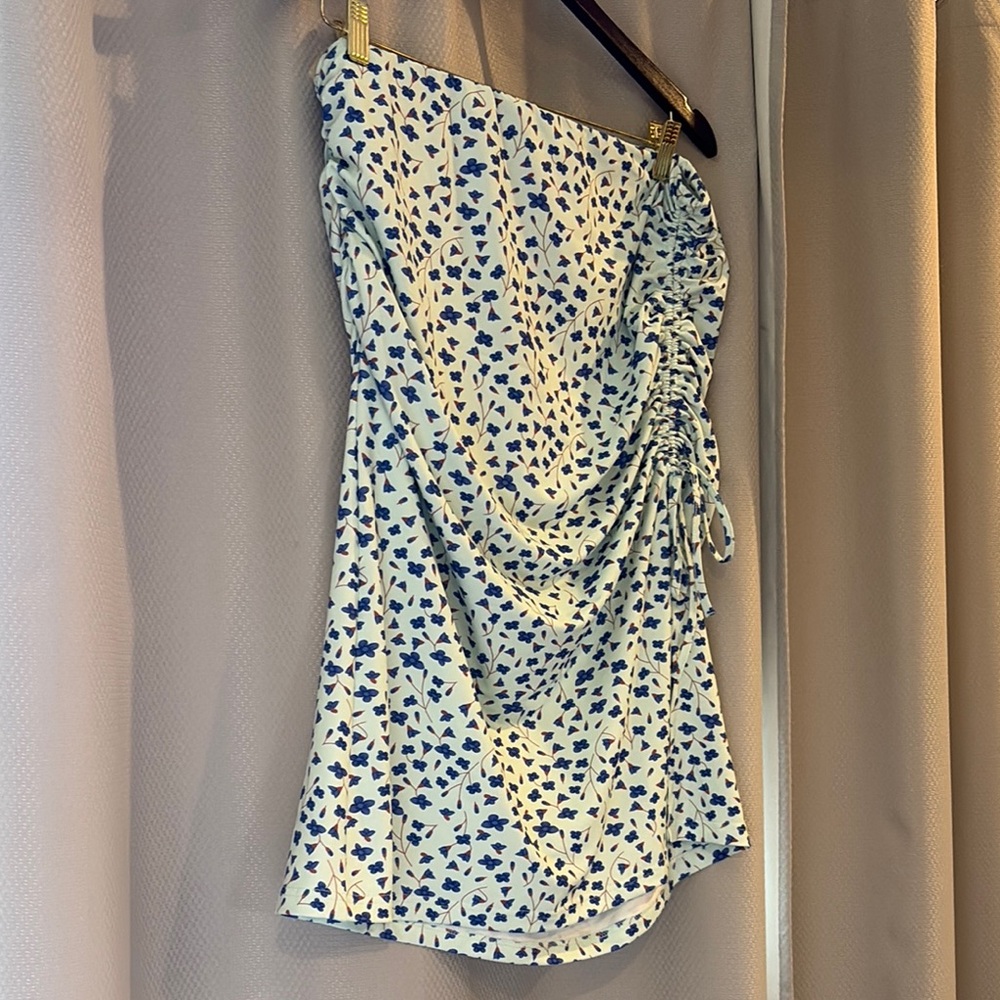 Wild Fable Blue and White Floral Skirt